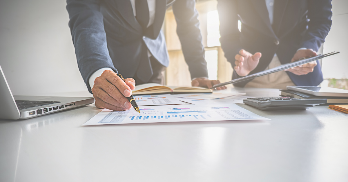 financial advisors analyzing wealth data